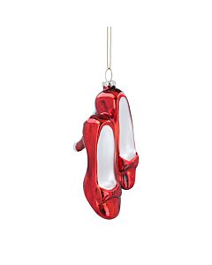 Gisela Graham Red Ruby Stilettos Glass Tree Decoration